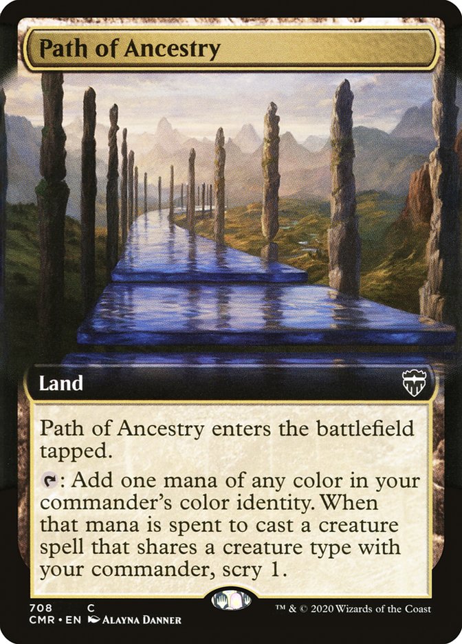 Path of Ancestry 708 (Commander Legends)  - Extended Art | Good Games Adelaide SA