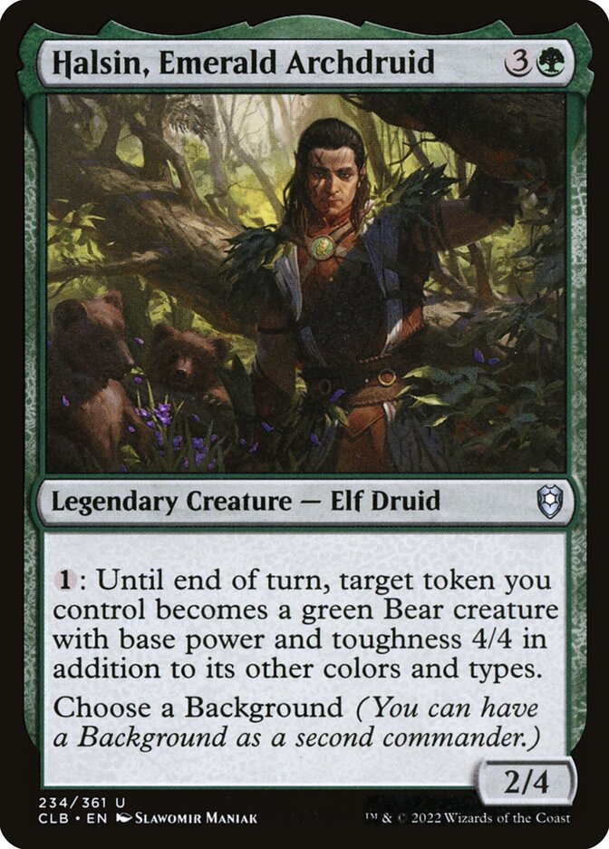 Halsin Emerald Archdruid 234 (Commander Legends: Battle for Baldur's Gate)  | Good Games Adelaide SA