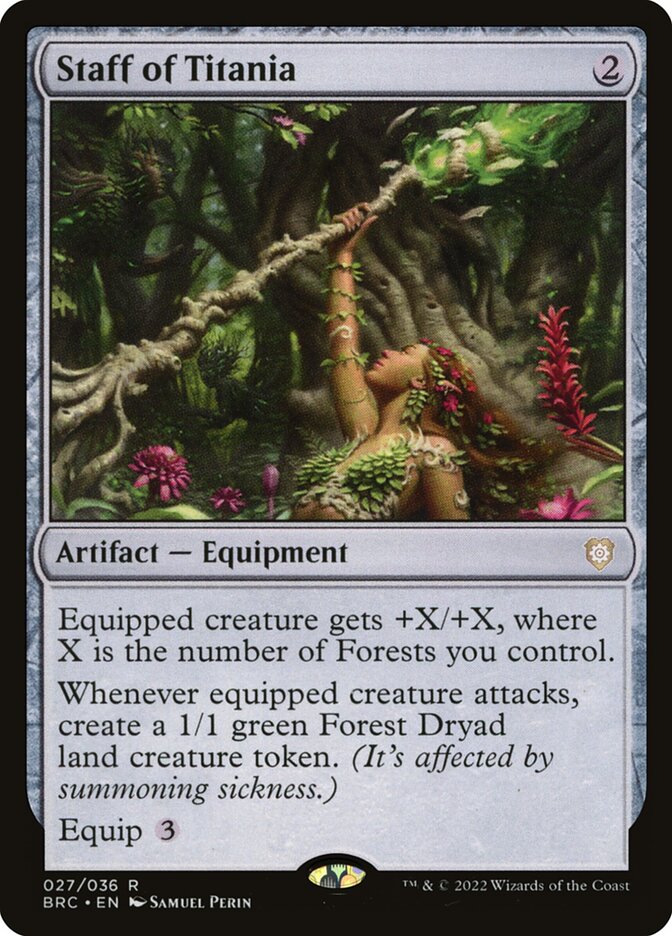 Staff of Titania 27 (Commander: The Brothers' War)  - Foil | Good Games Adelaide SA