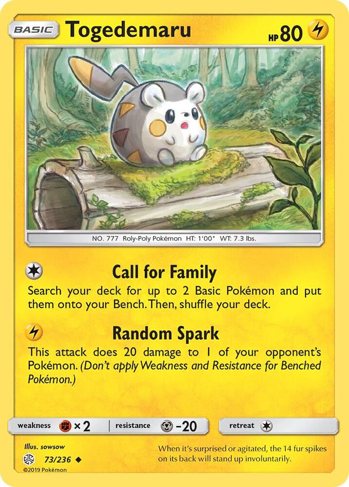 Togedemaru 73/236 (SM - Cosmic Eclipse)  | Good Games Adelaide SA
