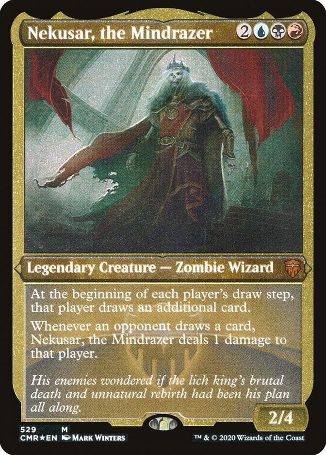 Nekusar the Mindrazer Foil Etched 529 (Commander Legends)  - Foil | Good Games Adelaide SA