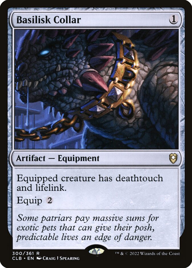 Basilisk Collar 300 (Commander Legends: Battle for Baldur's Gate)  - Foil | Good Games Adelaide SA