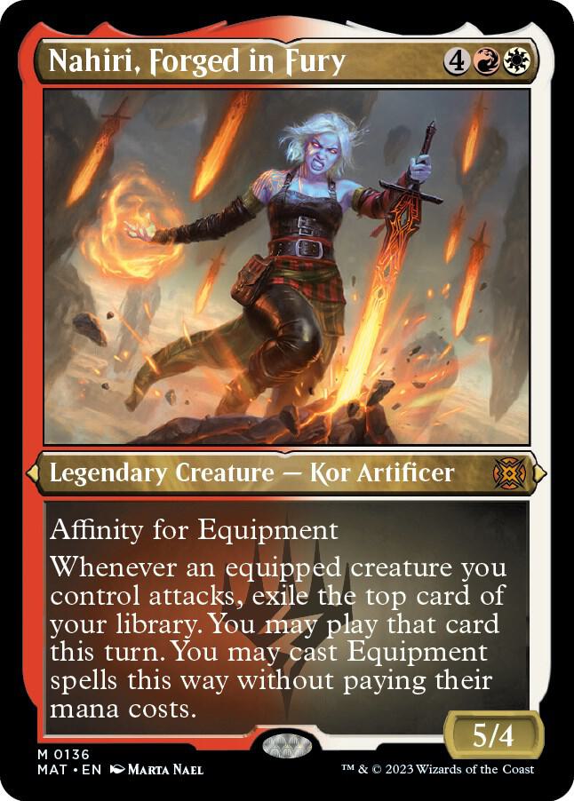 Nahiri, Forged in Fury 136 (March of the Machine: The Aftermath)  - Etched Foil | Good Games Adelaide SA