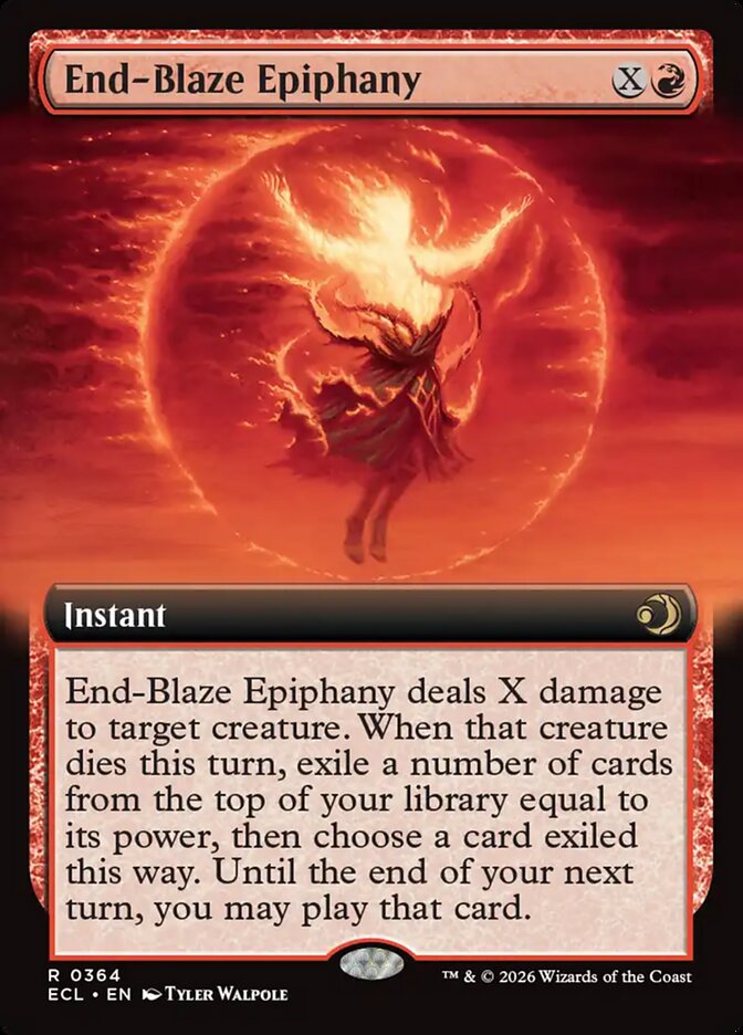 End-Blaze Epiphany 364/408 (Lorwyn Eclipsed)  - Extended Art Foil | Good Games Adelaide SA