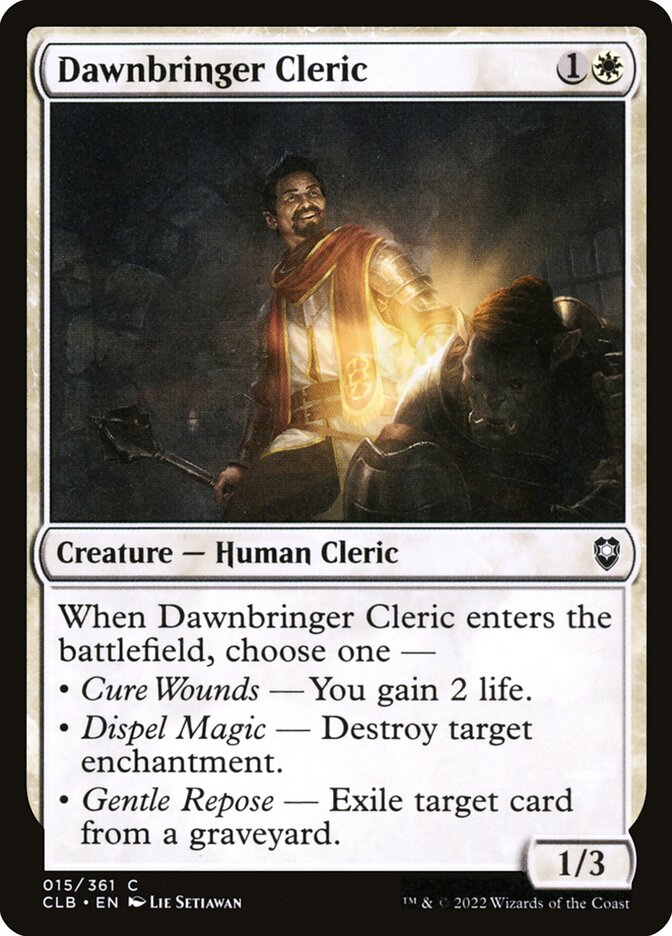 Dawnbringer Cleric 15 (Commander Legends: Battle for Baldur's Gate)  | Good Games Adelaide SA