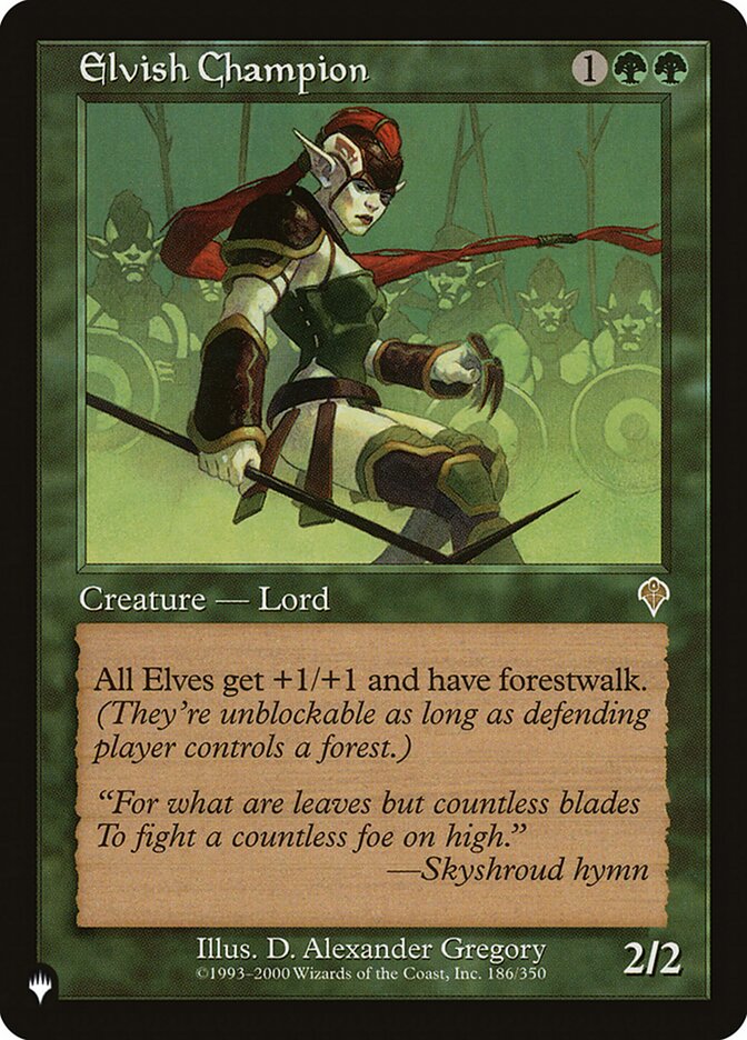 Elvish Champion 186/350 (The List Reprints)  | Good Games Adelaide SA