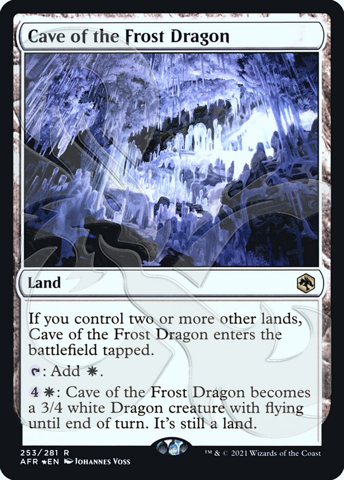 Cave of the Frost Dragon 253 (AFR Ampersand Promos)  - Foil | Good Games Adelaide SA