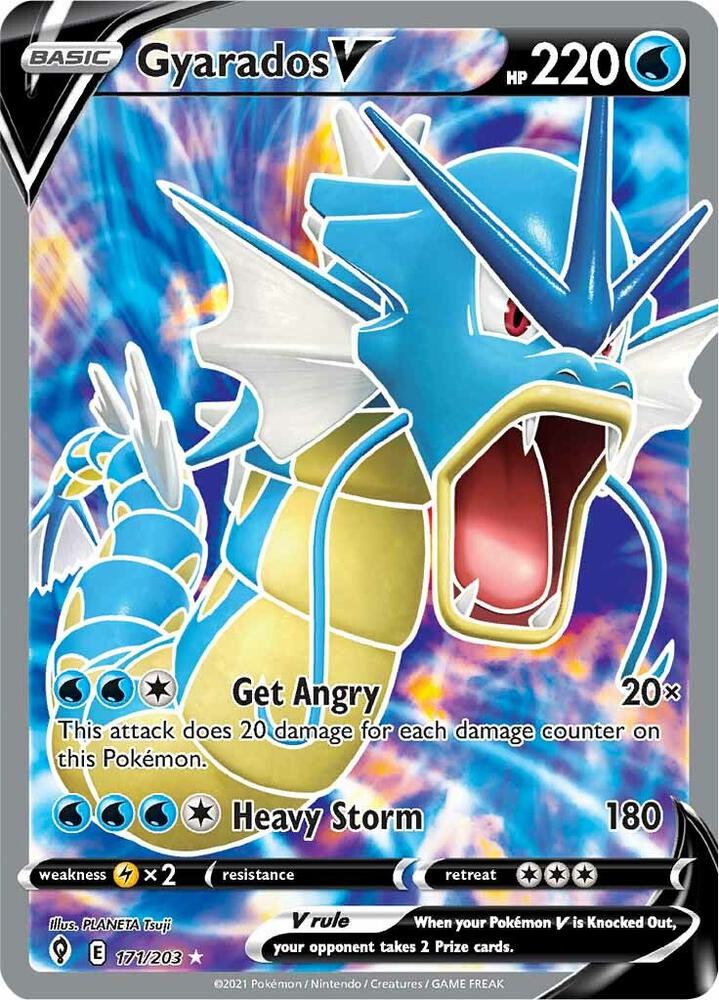 Gyarados V Full Art 171/203 (SWSH07: Evolving Skies)  - Holofoil | Good Games Adelaide SA