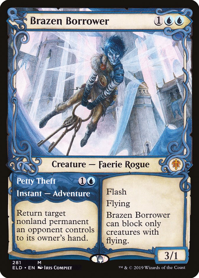 Brazen Borrower // Petty Theft 281 (Throne of Eldraine)  - Foil | Good Games Adelaide SA