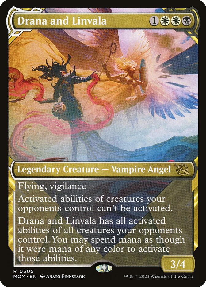 Drana and Linvala 305 (March of the Machine)  - Showcase Foil | Good Games Adelaide SA