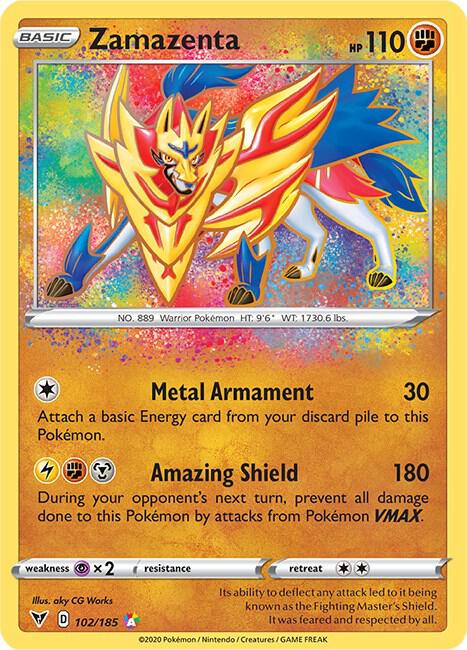 Zamazenta 102/185 (SWSH04: Vivid Voltage)  - Holofoil | Good Games Adelaide SA