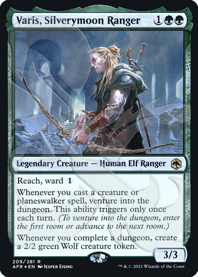 Varis, Silverymoon Ranger 209 (AFR Ampersand Promos)  - Foil | Good Games Adelaide SA