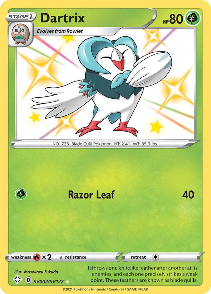 Dartrix SV002/SV122 (Shining Fates: Shiny Vault)  - Holofoil | Good Games Adelaide SA