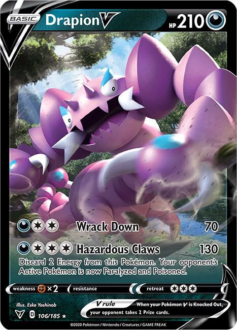 Drapion V 106/185 (SWSH04: Vivid Voltage)  - Holofoil | Good Games Adelaide SA