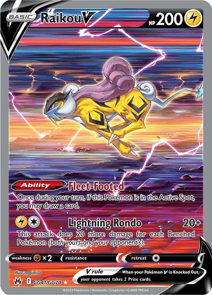 Raikou V GG41/GG70 (Crown Zenith: Galarian Gallery)  - Holofoil | Good Games Adelaide SA