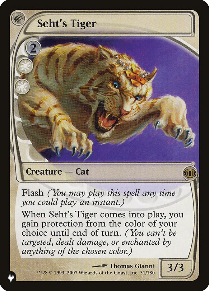 Seht's Tiger 31/180 (The List Reprints)  | Good Games Adelaide SA