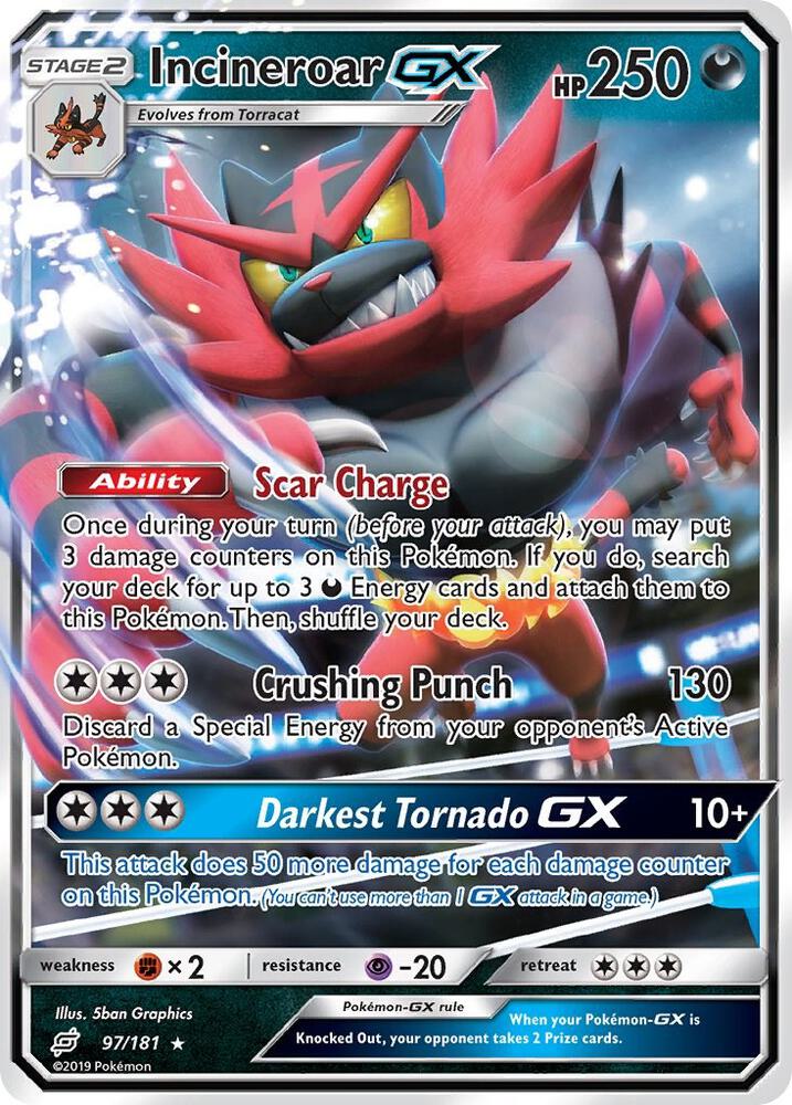 Incineroar GX 97/181 (SM - Team Up)  - Holofoil | Good Games Adelaide SA