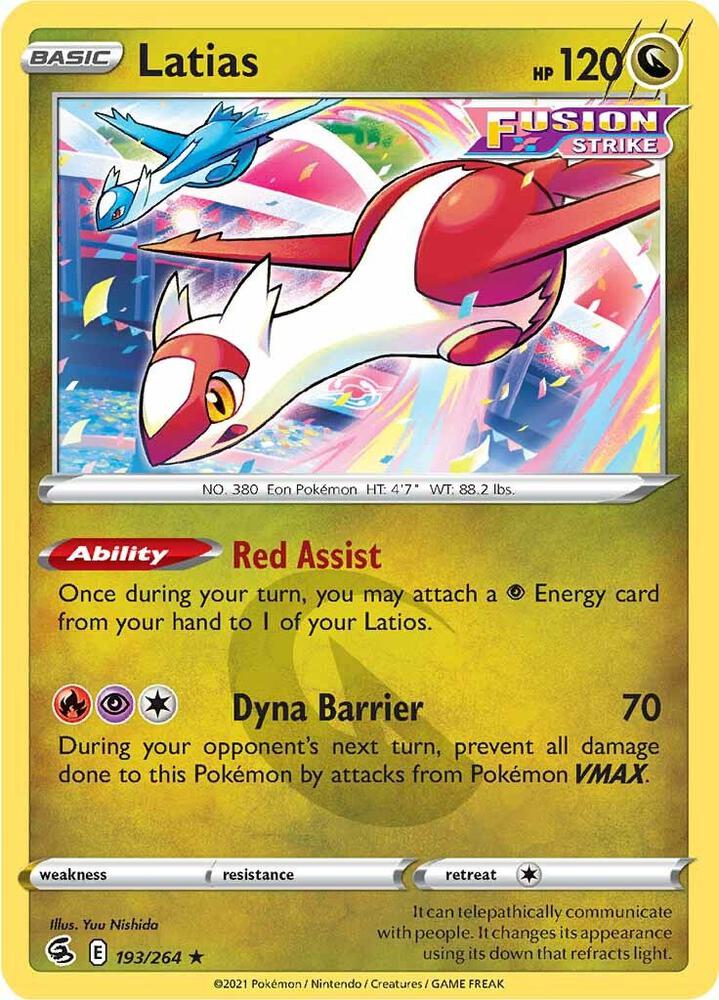 Latias 193/264 (SWSH08: Fusion Strike)  | Good Games Adelaide SA