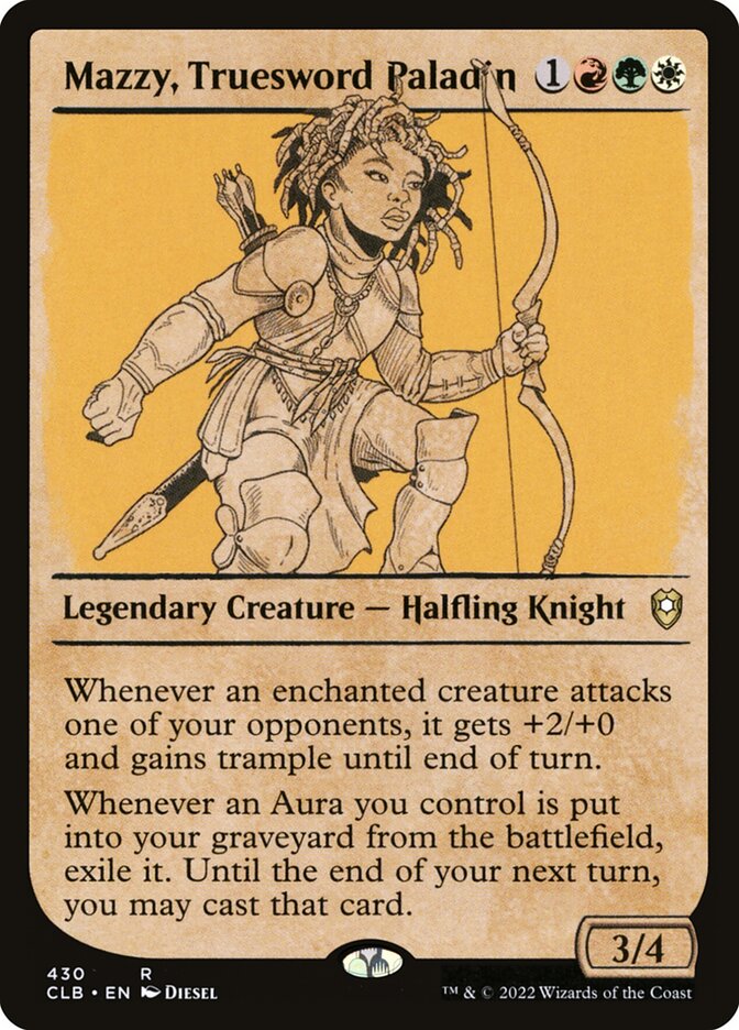 Mazzy, Truesword Paladin 430 (Commander Legends: Battle for Baldur's Gate)  - Foil | Good Games Adelaide SA