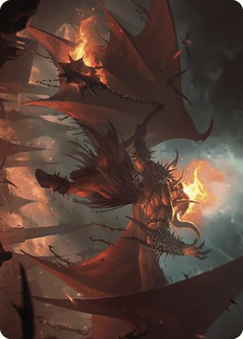 Rakdos Patron of Chaos Art Card 22 49 22 (Art Series: Murders at Karlov Manor)  | Good Games Adelaide SA