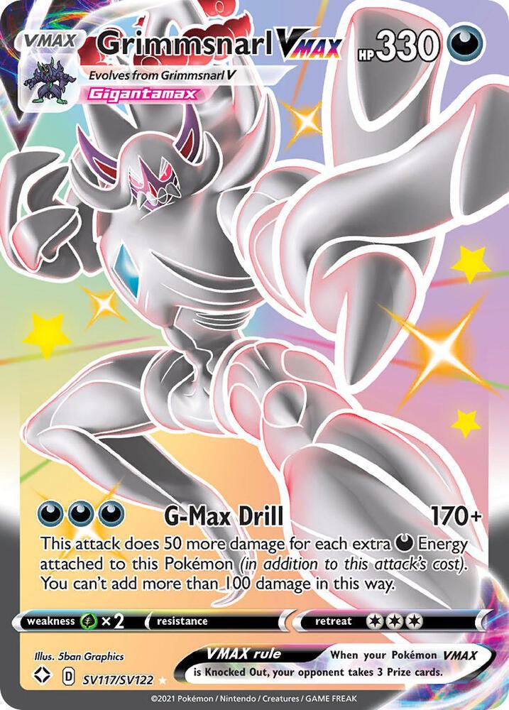 Grimmsnarl VMAX SV117/SV122 (Shining Fates: Shiny Vault)  - Holofoil | Good Games Adelaide SA