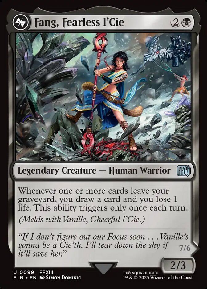 Fang Fearless lCie 99 (FINAL FANTASY)  - Foil | Good Games Adelaide SA