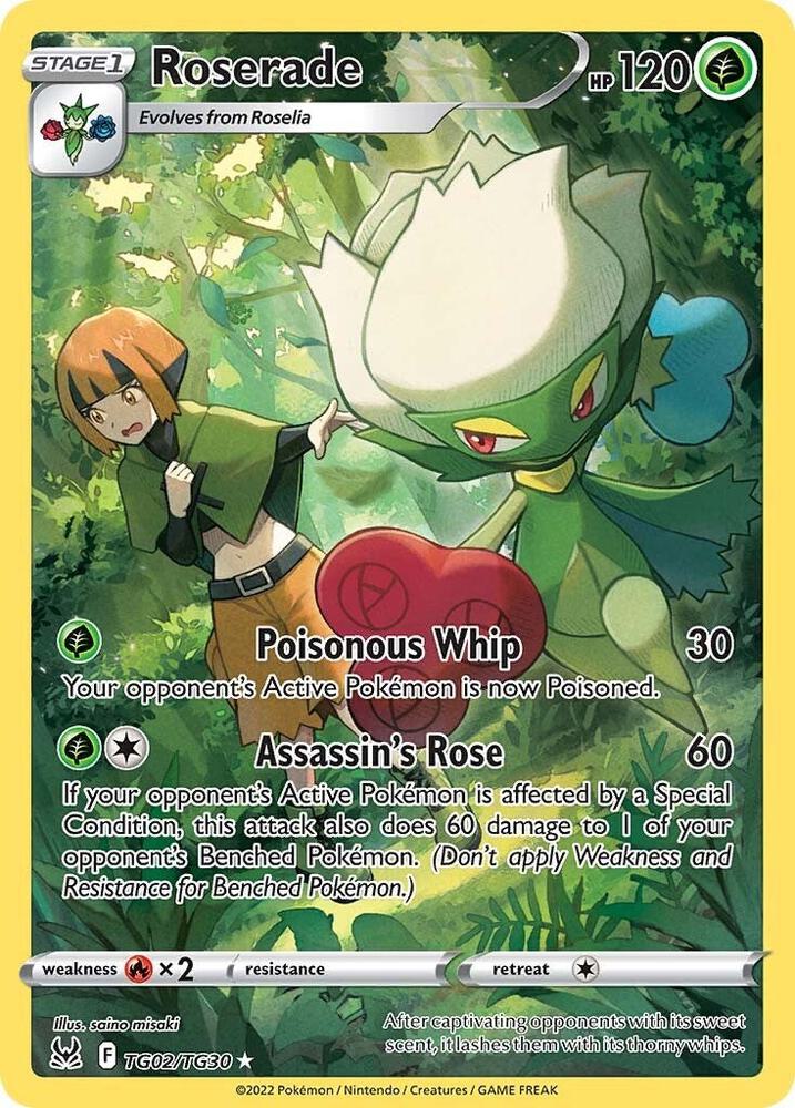 Roserade TG02/TG30 (SWSH11: Lost Origin Trainer Gallery)  - Holofoil | Good Games Adelaide SA