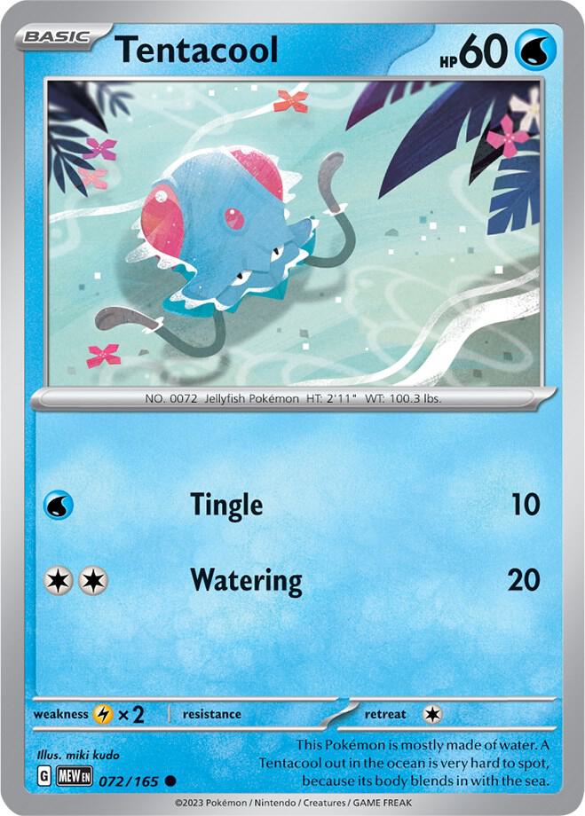Tentacool 072/165 (SV: Scarlet & Violet 151)  | Good Games Adelaide SA