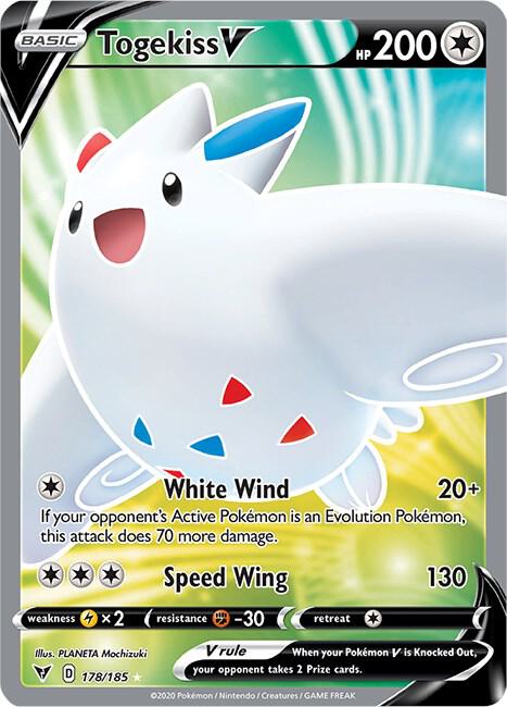 Togekiss V Full Art 178/185 (SWSH04: Vivid Voltage)  - Holofoil | Good Games Adelaide SA