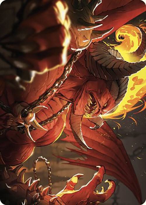 Rakdos Patron of Chaos Art Card 45 49 45 (Art Series: Murders at Karlov Manor)  | Good Games Adelaide SA