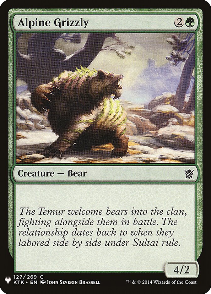Alpine Grizzly 127 (The List Reprints)  | Good Games Adelaide SA