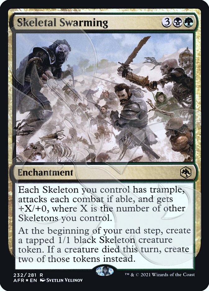 Skeletal Swarming 232 (AFR Ampersand Promos)  - Foil | Good Games Adelaide SA