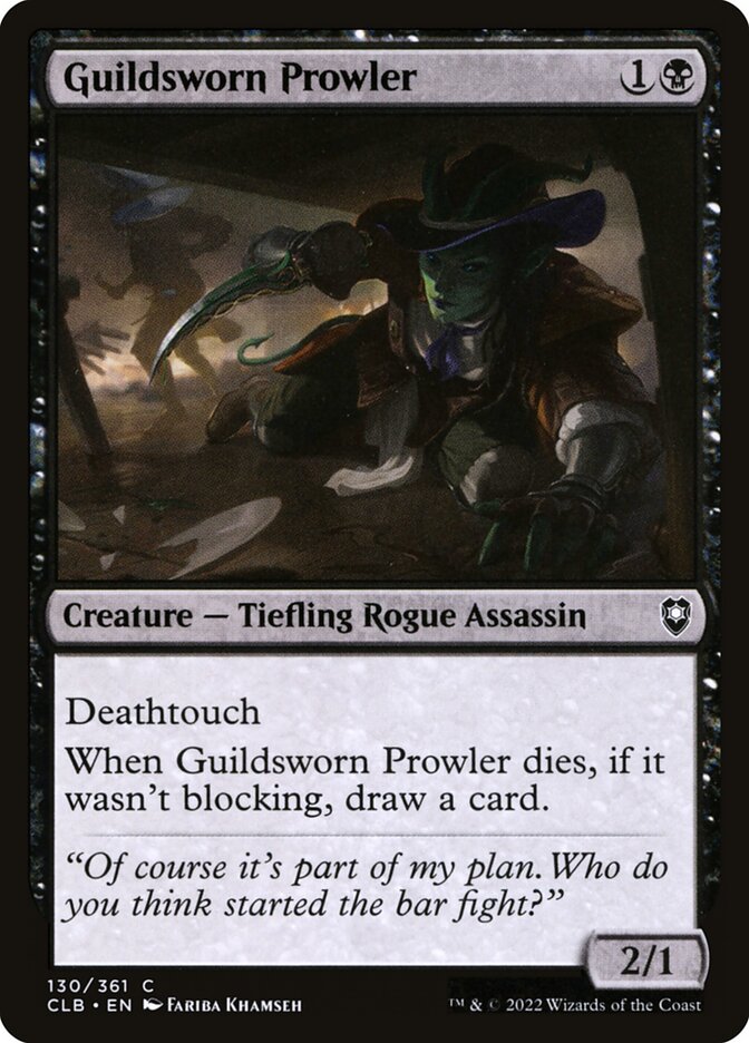 Guildsworn Prowler 130 (Commander Legends: Battle for Baldur's Gate)  - Foil | Good Games Adelaide SA