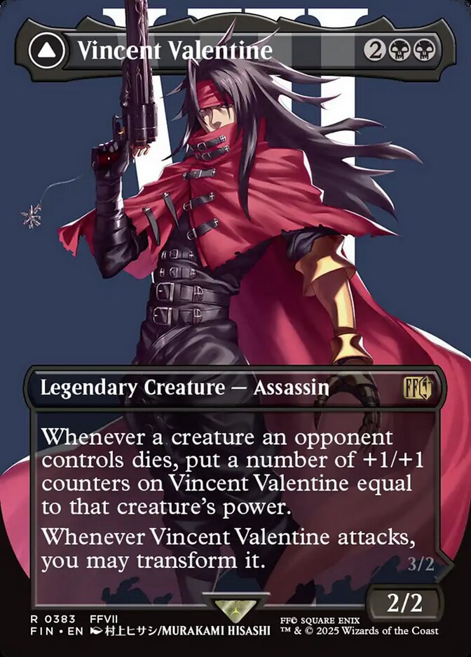 Vincent Valentine Borderless 383 (FINAL FANTASY)  - Borderless Foil | Good Games Adelaide SA