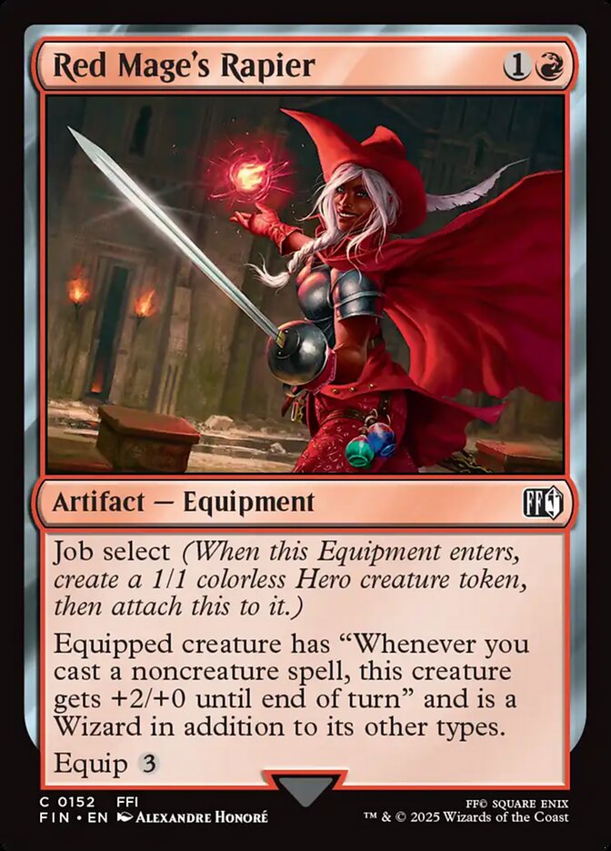Red Mage's Rapier 152 (FINAL FANTASY)  - Foil | Good Games Adelaide SA
