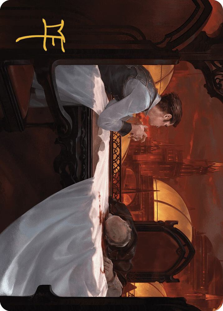Expedited Inheritance Art Card Gold Stamped Signature 12 (Art Series: Murders at Karlov Manor)  | Good Games Adelaide SA