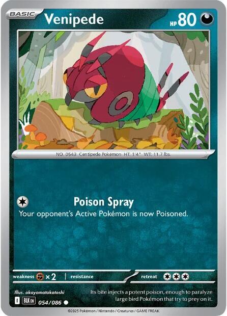Venipede 054/086 (SV: Black Bolt)  | Good Games Adelaide SA