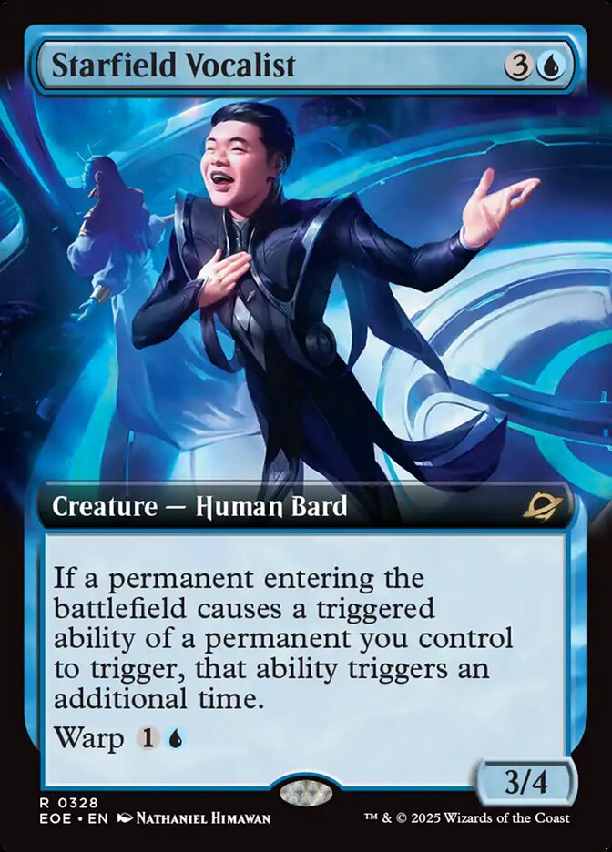 Starfield Vocalist 328/276 (Edge of Eternities)  - Extended Art  | Good Games Adelaide SA