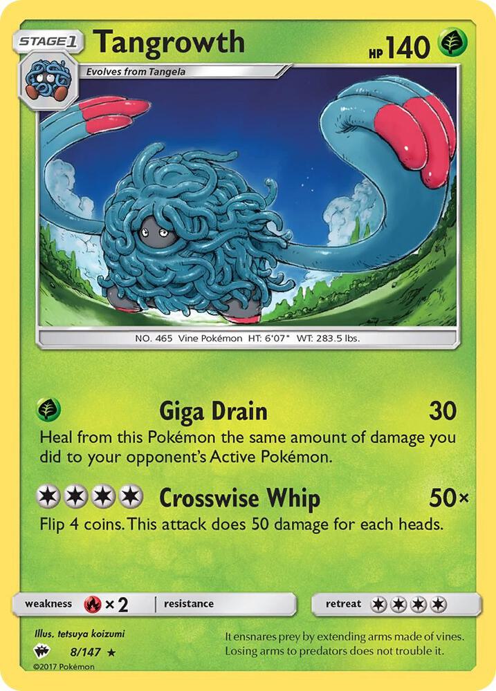 Tangrowth 8/147 (SM - Burning Shadows)  | Good Games Adelaide SA