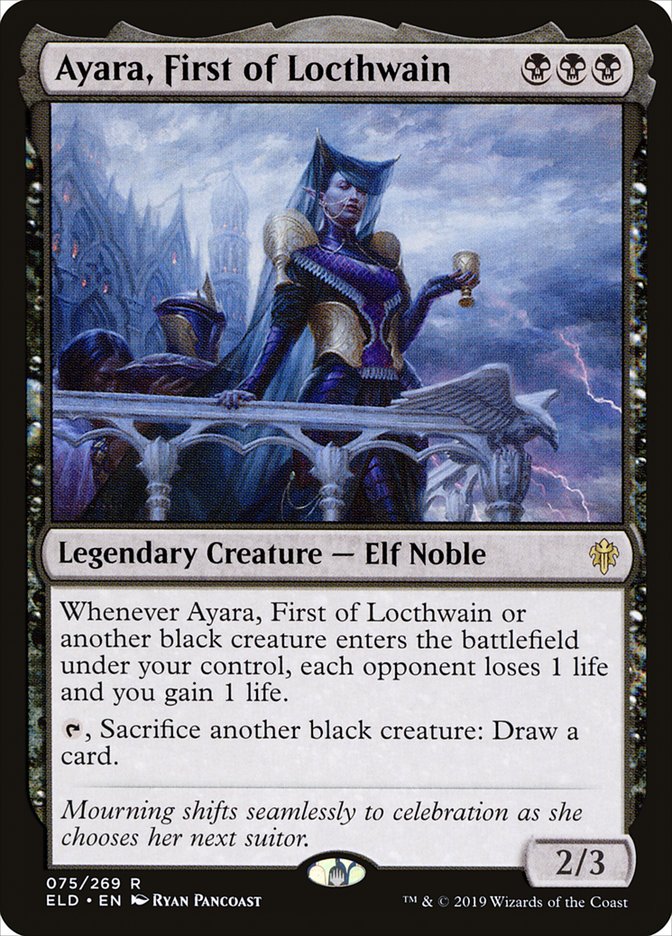 Ayara, First of Locthwain 75 (Throne of Eldraine)  | Good Games Adelaide SA