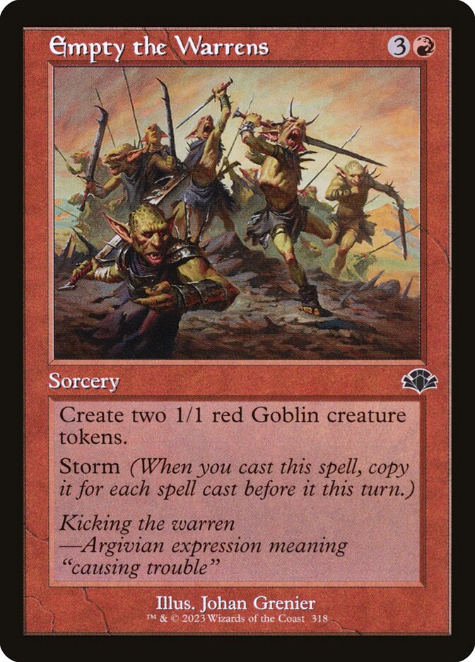 Empty the Warrens 318 (Dominaria Remastered)  - Retro Foil | Good Games Adelaide SA