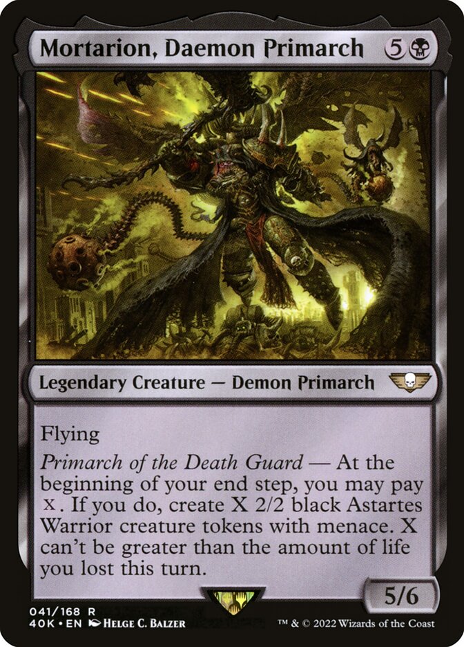 Mortarion, Daemon Primarch 41 (Universes Beyond: Warhammer 40,000)  | Good Games Adelaide SA