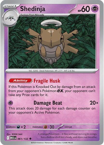 Shedinja 061/132 (ME01: Mega Evolution)  | Good Games Adelaide SA