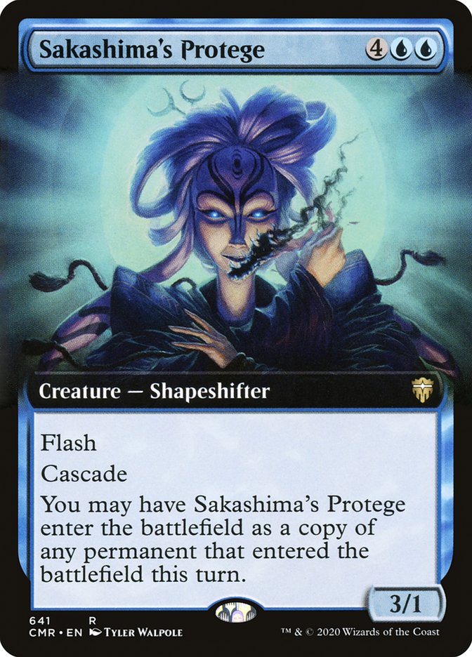 Sakashima's Protege 641 (Commander Legends)  - Extended Art | Good Games Adelaide SA