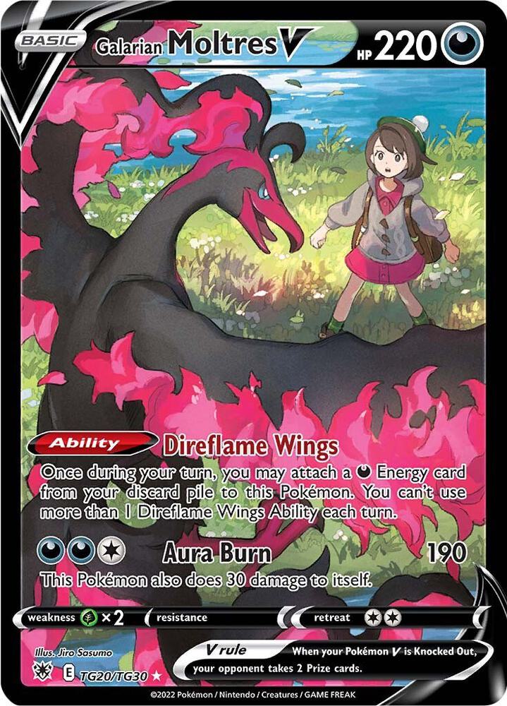 Galarian Moltres V TG20/TG30 (SWSH10: Astral Radiance Trainer Gallery)  - Holofoil | Good Games Adelaide SA