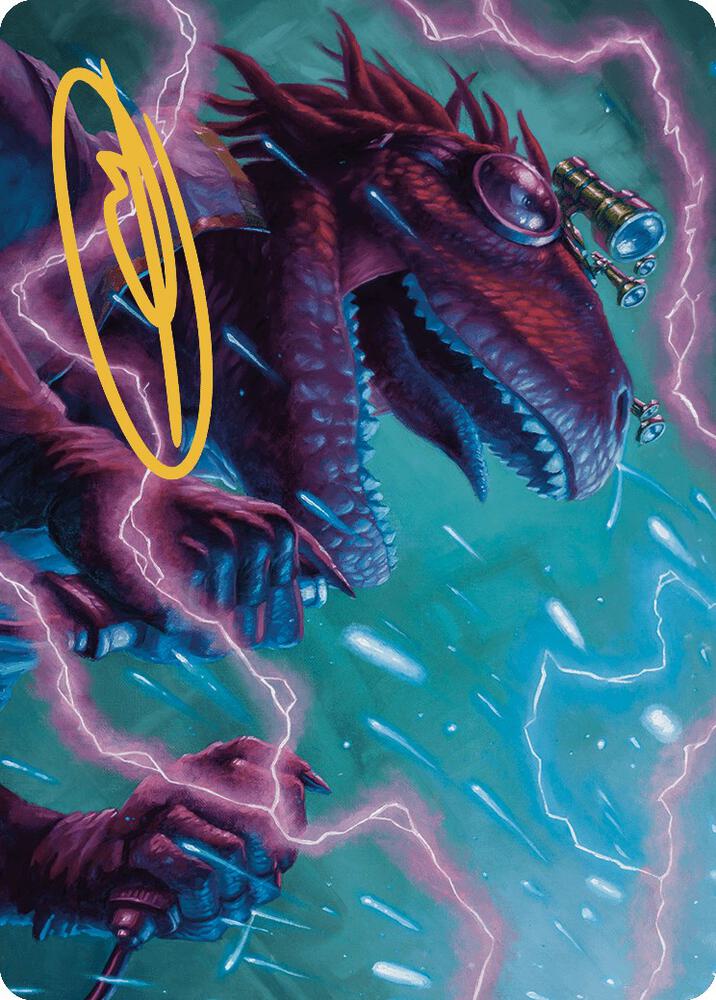 Kylox Visionary Inventor Art Card Gold Stamped Signature 43 (Art Series: Murders at Karlov Manor)  | Good Games Adelaide SA