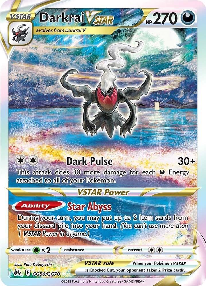 Darkrai VSTAR GG50/GG70 (Crown Zenith: Galarian Gallery)  - Holofoil | Good Games Adelaide SA