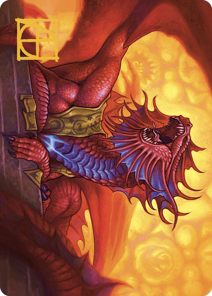 Niv Mizzet Guildpact Art Card 44 49 Gold Stamped Signature 44 (Art Series: Murders at Karlov Manor)  | Good Games Adelaide SA