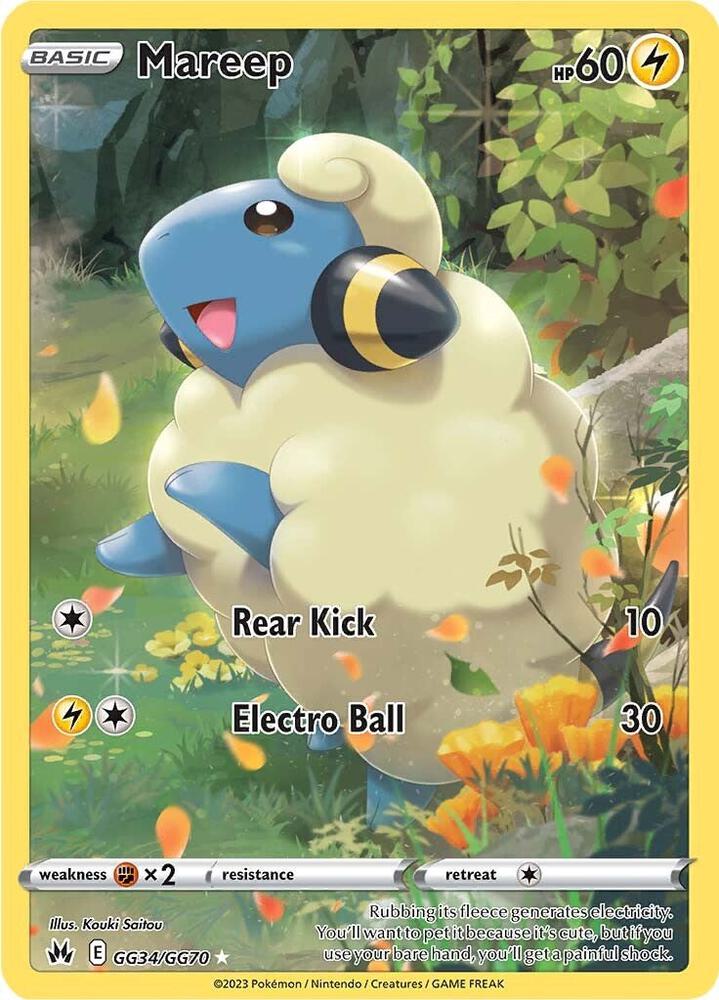 Mareep GG34/GG70 (Crown Zenith: Galarian Gallery)  - Holofoil | Good Games Adelaide SA