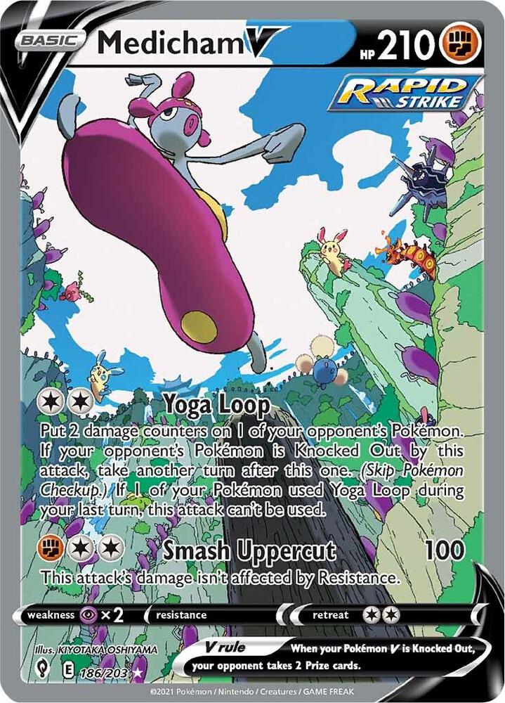 Medicham V Alternate Full Art 186/203 (SWSH07: Evolving Skies)  - Holofoil | Good Games Adelaide SA